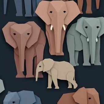 Papier peint Elephant