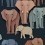 Papier peint Elephant Studio Ditte Dark blue elephant-dark-blue