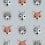 Papier peint Forest Animals Studio Ditte Ice Blue forest-animals-ice-blue