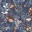 Carta da parati Brittsommar Midbec Dark blue 55012