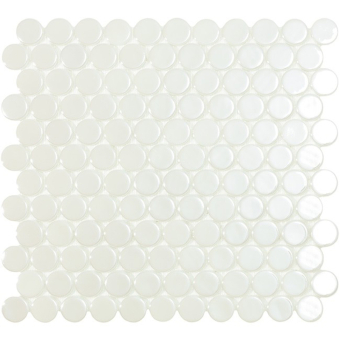 Mosaico Circle Br White Vidrepur