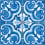 Carreau Eleganza Le Nid Blu Mare SQ10-b-20X20X1.9
