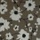 Tapete Metal Velvet Flower and Lin Flamant Noir de lune 18002