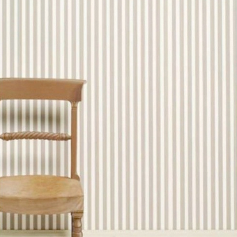 Papier peint Closet Stripe All white Farrow and Ball