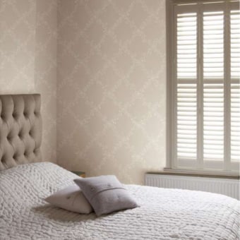 Toile Trellis Wallpaper