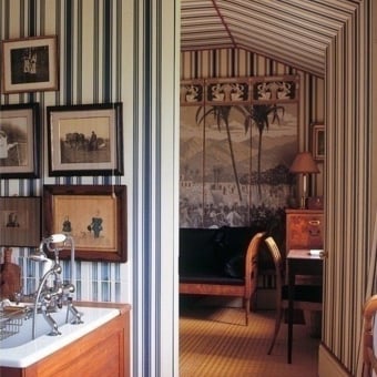 Tented Stripe Wallpaper