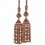 Vendôme beaded two tassels tieback Houlès Rose dragée 35476-9445