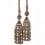 Vendôme beaded two tassels tieback Houlès Bronze 35476-9880