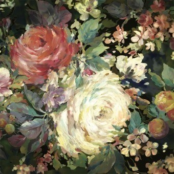 Carta da parati panoramica Impressionist Floral