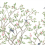 Carta da parati panoramica linogering Garden York Wallcoverings White MU0317M