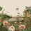 Carta da parati panoramica Floating Gardens York Wallcoverings Taupe MU0262M