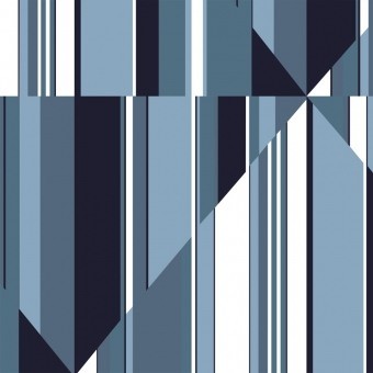 Paneel Pinwheel Stripe Blue York Wallcoverings