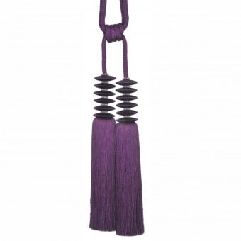 Onyx two tassels tieback