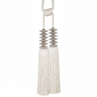 Onyx metal two tassels tieback