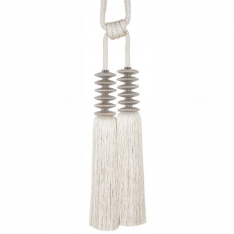 Onyx metal two tassels tieback