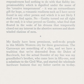 Carta da parati panoramica Great Gatsby