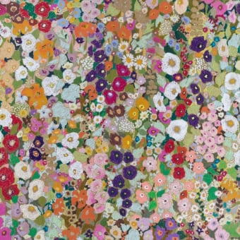 Papel pintado Hollyhocks