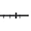 Tringle Bastide kit pose mur avec anneaux Houlès Noir T0098-65