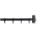 Bastide rod corner kit with rings Houlès Noir T0915-65