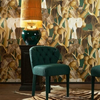Les Grenouilles de Chavroches Wallcover Camouflage Arte
