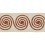 Ribetes jacquard Calyx 70 mm Houlès Rouille 32205-9300