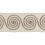 Galon jacquard Calyx 70 mm Houlès Taupe 32205-9910