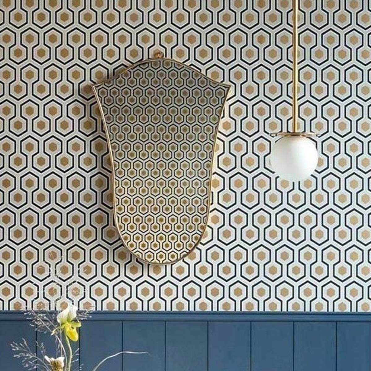 Hicks' Hexagon Wallpaper - Cole and Son, image size:1200x1200