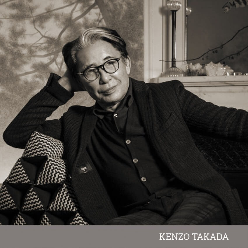 楓 クッション Sakura Kaede Ikat Cushion K3 design by Kenzo Takada