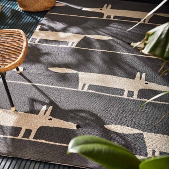 Tapis Mr. Fox Charcoal in-outdoor 90x150 cm Scion