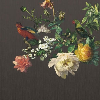 Papier peint panoramique Birds in Floral Scene - Museum