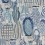 Collioure Wallpaper Nina Campbell Blue/Beige NCW4300-04