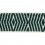 Gallone jacquard Themis 76 mm Houlès Vert 32178-9700