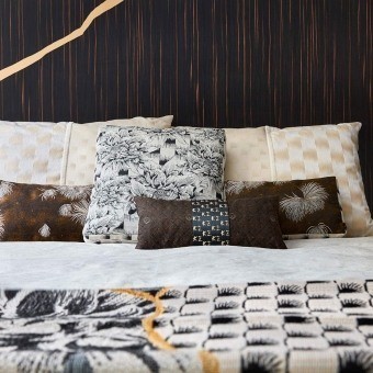 Shogun Hana Kasuri Cushion