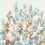 Carta da parati panoramica Fleurs des quatre saisons Quinsaï Bleu ciel QS-026AAA