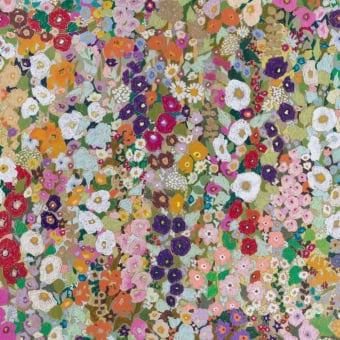 Hollyhocks Fabric