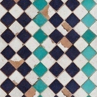 Papier peint Turquoise Chess