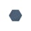 Piastrella di cemento Hex Star Popham design Plain Indigo H1-001-P46