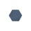Zementfliese Hex Star Popham design Plain Indigo H1-001-P46