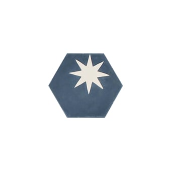 Hex Star cement Tile Popham design