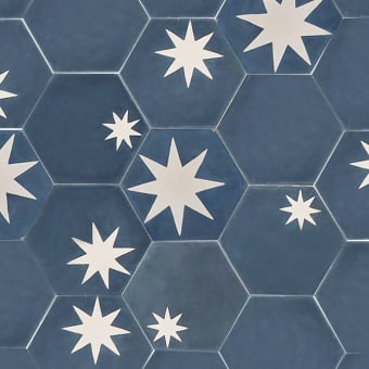 Hex Star cement Tile