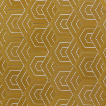 Piastrella di cemento Hex Punch