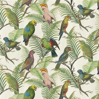 Pur Parrot And Palm Sheer Azure John Derian