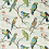 Tissu Parrot Aviary John Derian Sky blue FJD6021/01