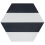 Piastrella di cemento Kimono B Marrakech Design Charcoal, Pure White kimonob-charcoal-pure-white