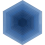 Piastrella di cemento Four Elements Hexagone Marrakech Design Hexagon Blue FourElements-HexagonBlue