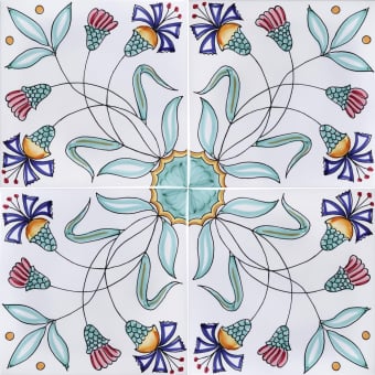 Fiore Stilizzato Tile