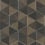 Wandverkleidung Hexagram Wood Veneer York Wallcoverings Brown/Black HO2103