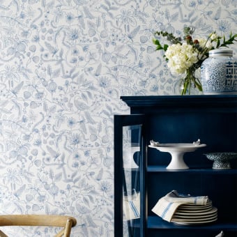 Aviary adhesive wallpaper