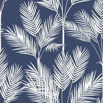 Papier peint King Palm Silhouette Blue York Wallcoverings