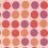 Stoff Circles Maharam  Red and Purple 466475-003